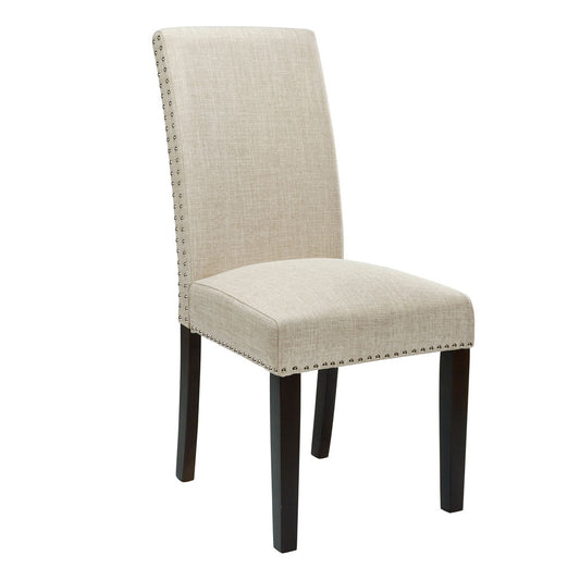 Dining Chair: Beige Fabric