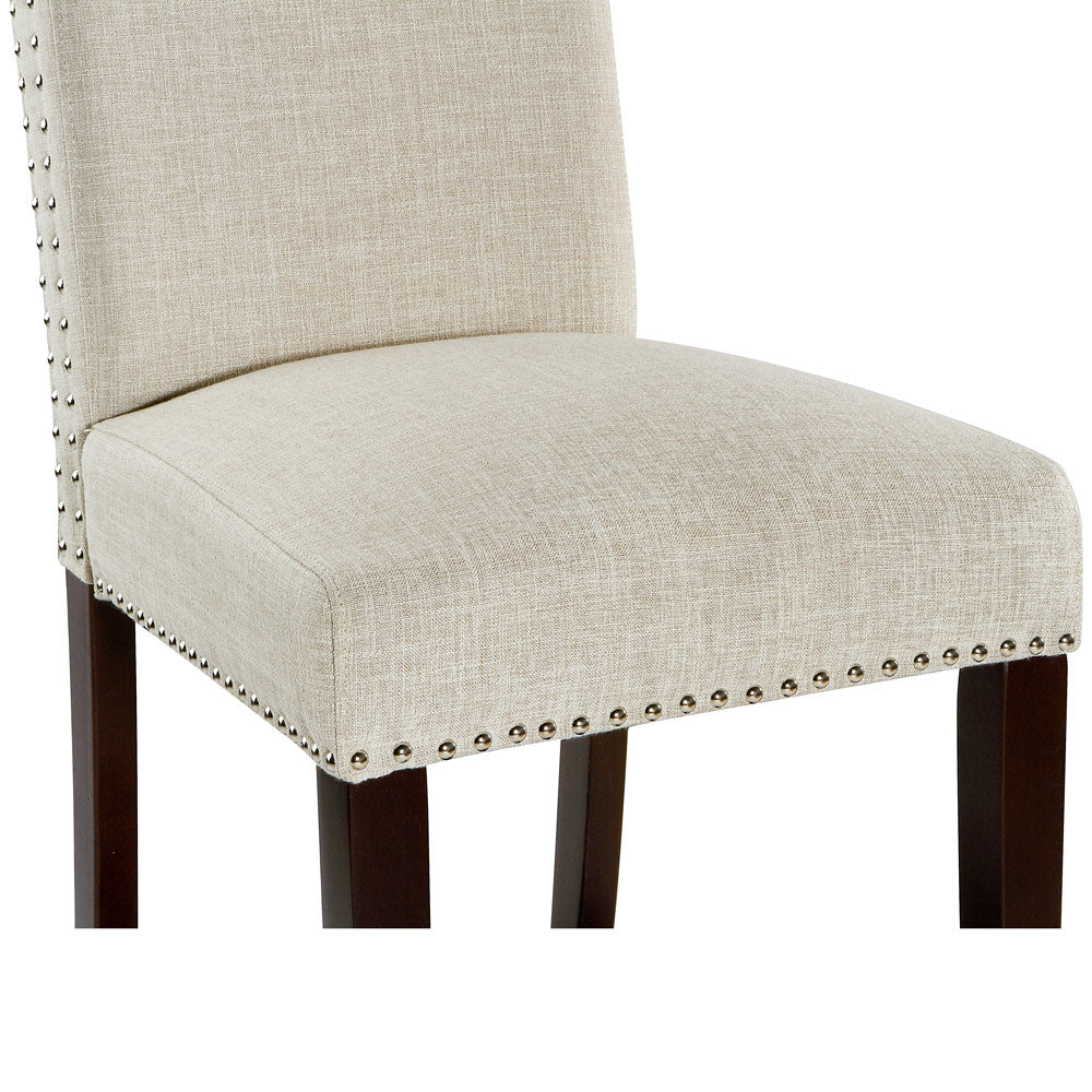 Dining Chair: Beige Fabric