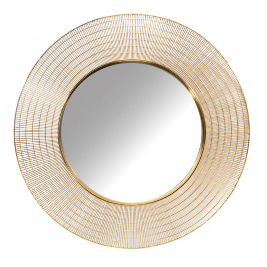 Gold Circular Wall Mirror