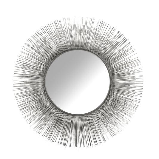 The Nubian Wall Mirror Large in Silver