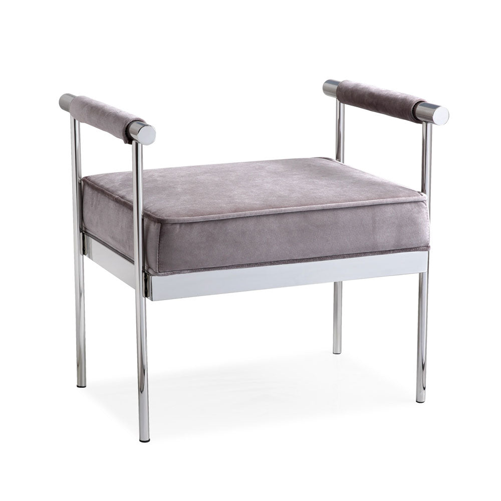 Helen Ottoman: Grey Velvet