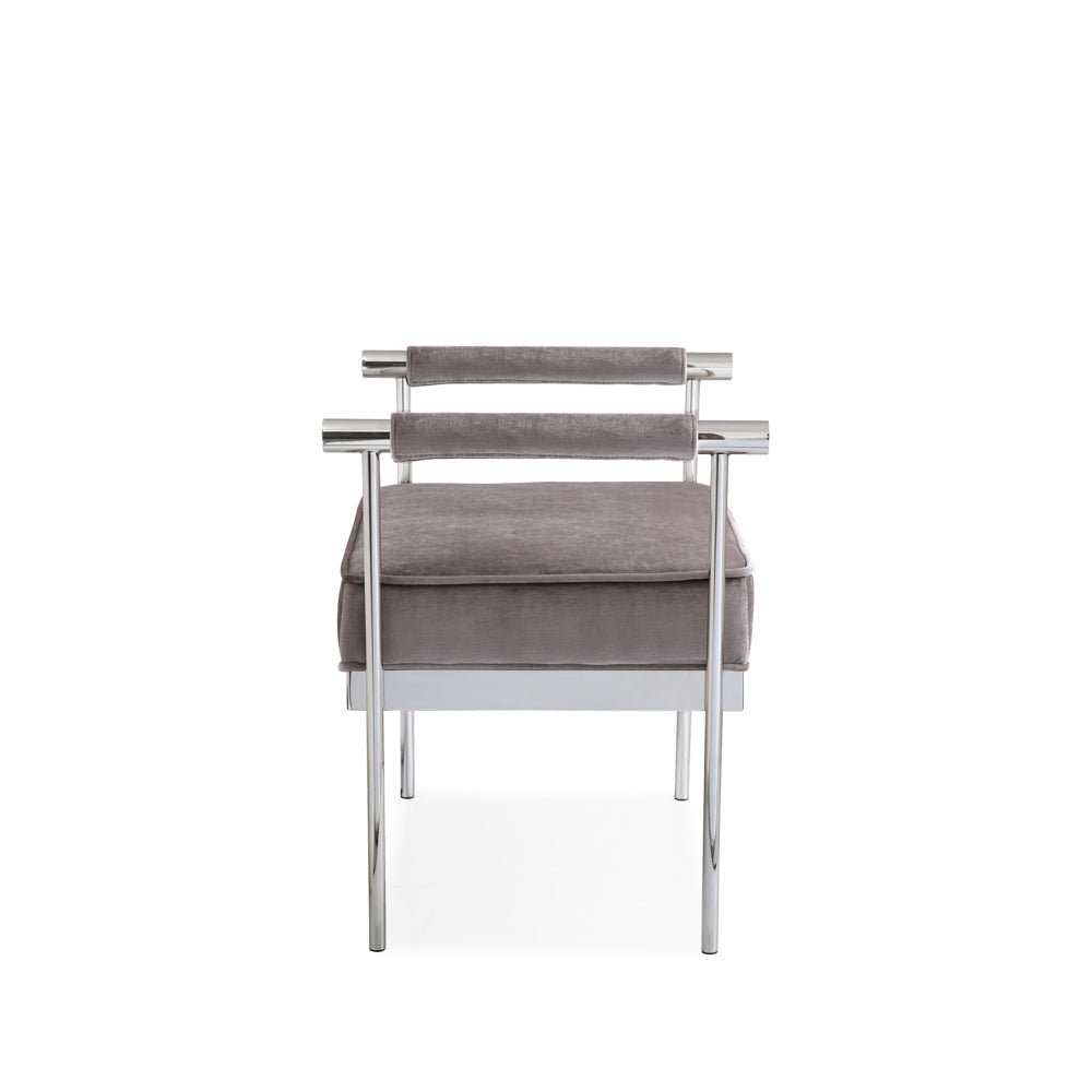 Helen Ottoman: Grey Velvet