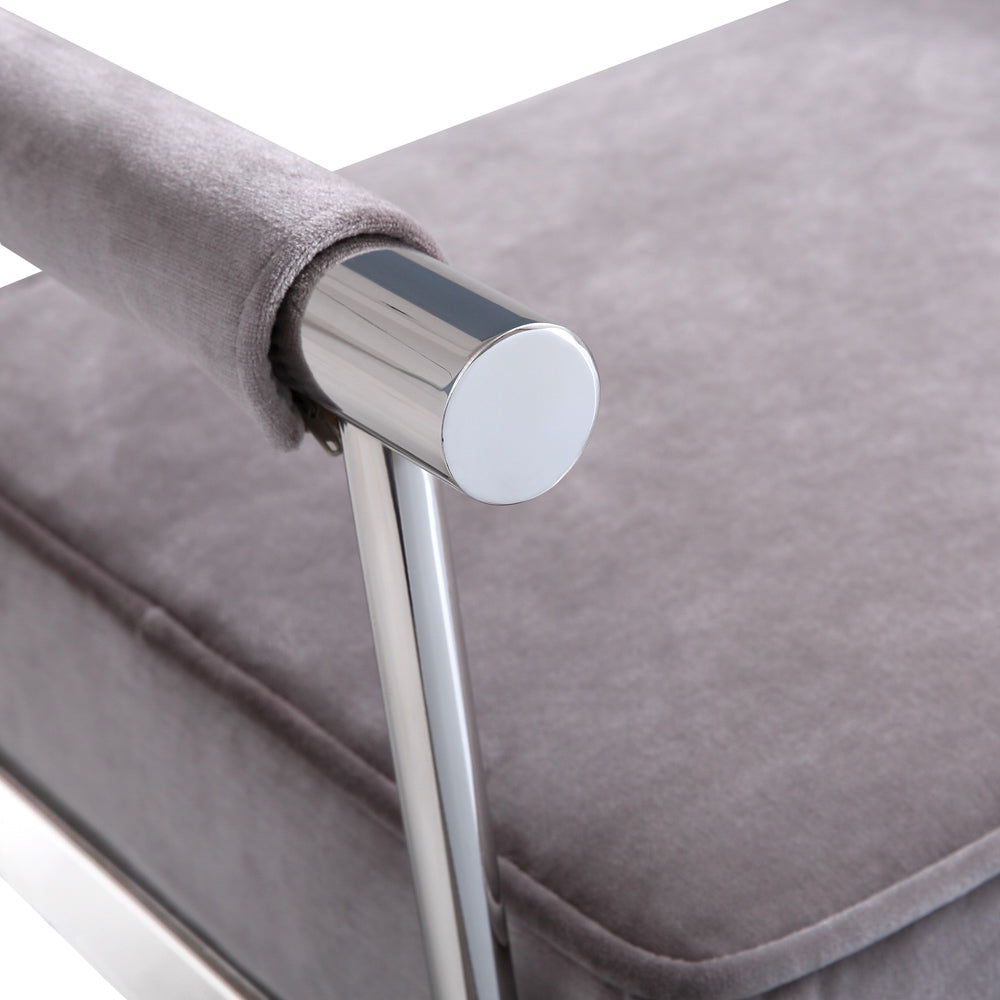 Helen Ottoman: Grey Velvet