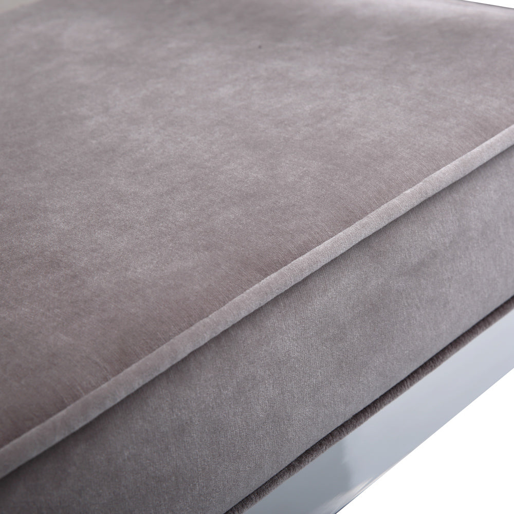 Helen Ottoman: Grey Velvet