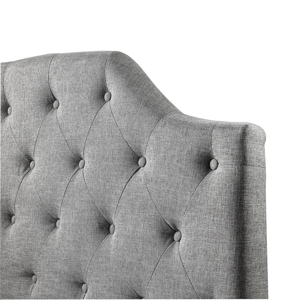 King Headboard: Slate Linen