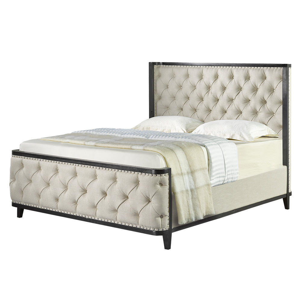 Love Bed: Beige Linen QUEEN