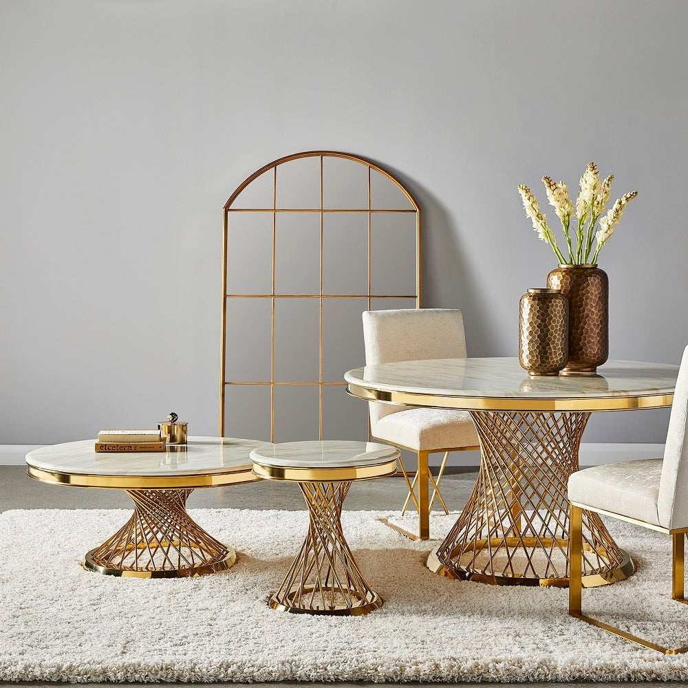 Romina Coffee Table: In Gold