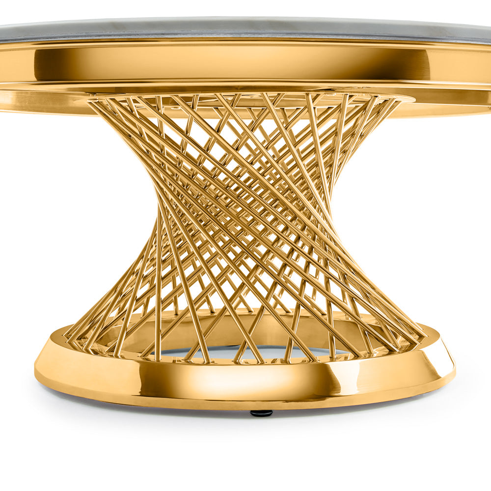 Romina Coffee Table: In Gold