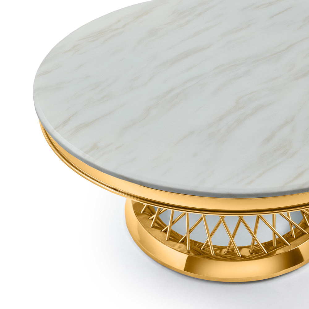 Romina Coffee Table: In Gold