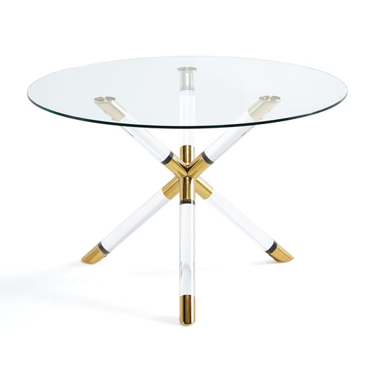 Paletta Dining Table: Gold