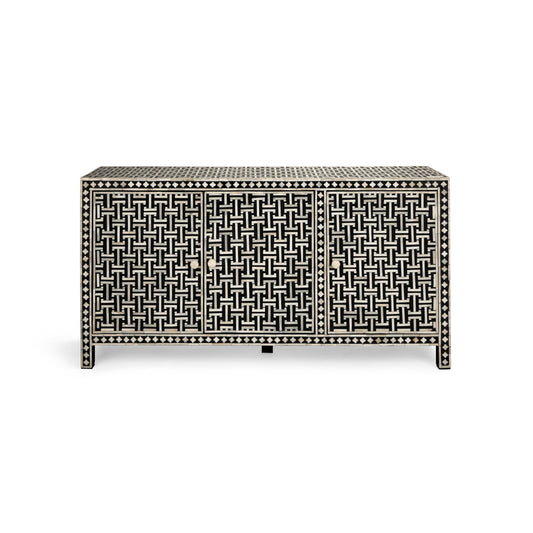 Milan Bone Inlay 3 Door Sideboard