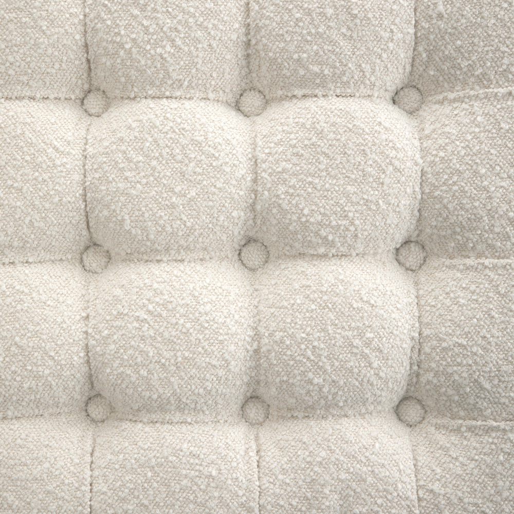 Charli Ottoman: Boucle Fur Fabric