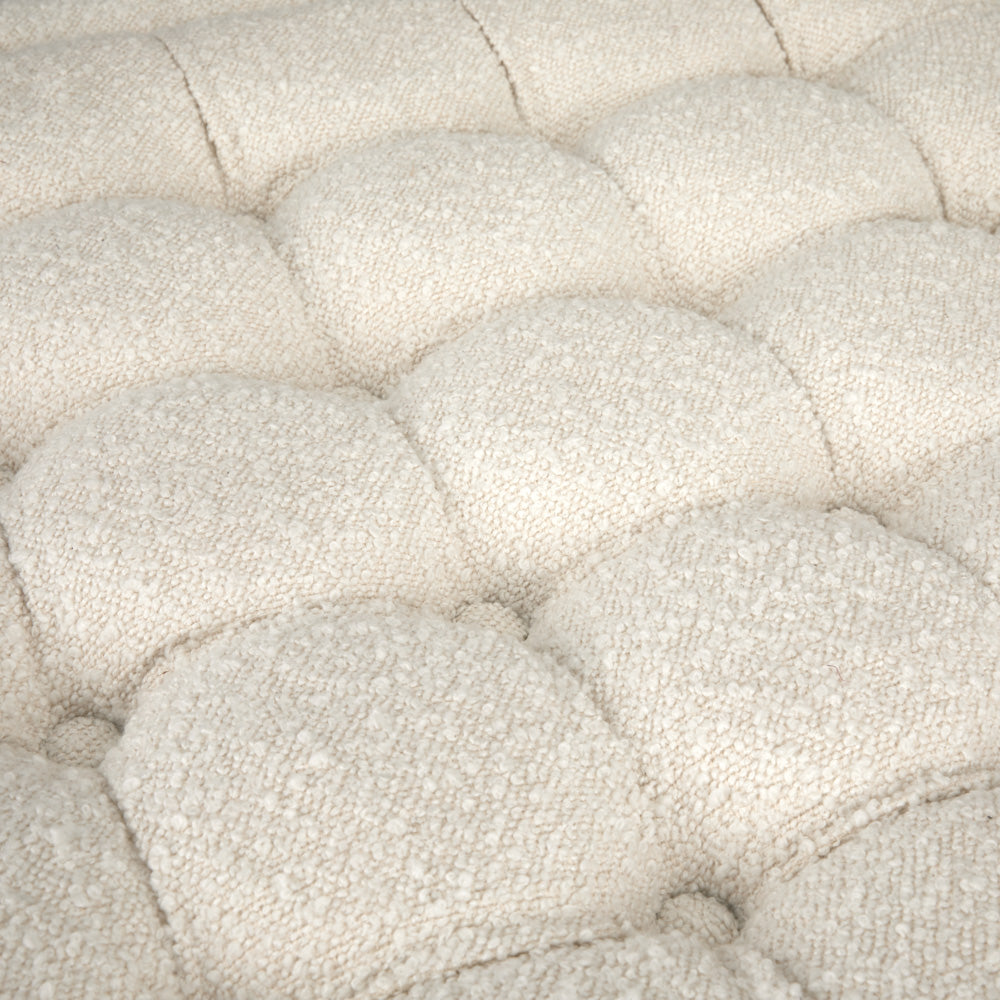 Charli Ottoman: Boucle Fur Fabric