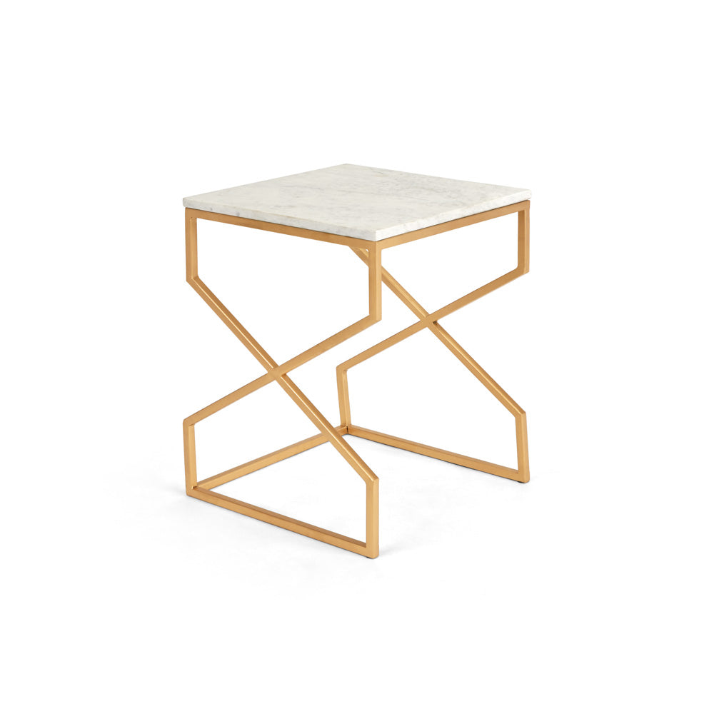 Gold Nesting End Tables (Set of 2)