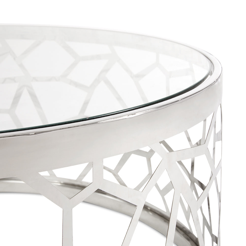 Bloomington Nesting Coffee Tables: Silver