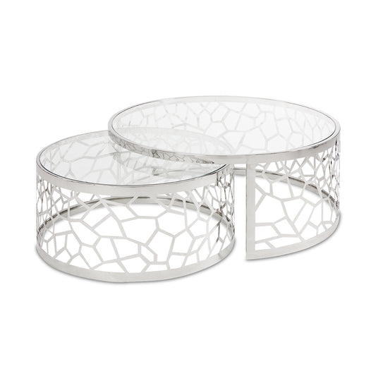 Bloomington Nesting Coffee Tables: Silver