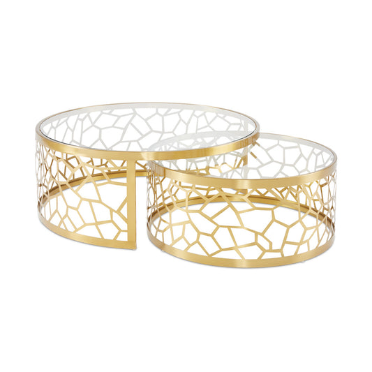 Bloomington Nesting Coffee Tables: Gold