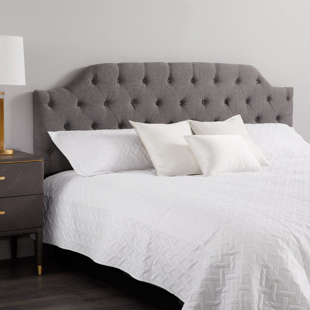 King Headboard: Slate Linen