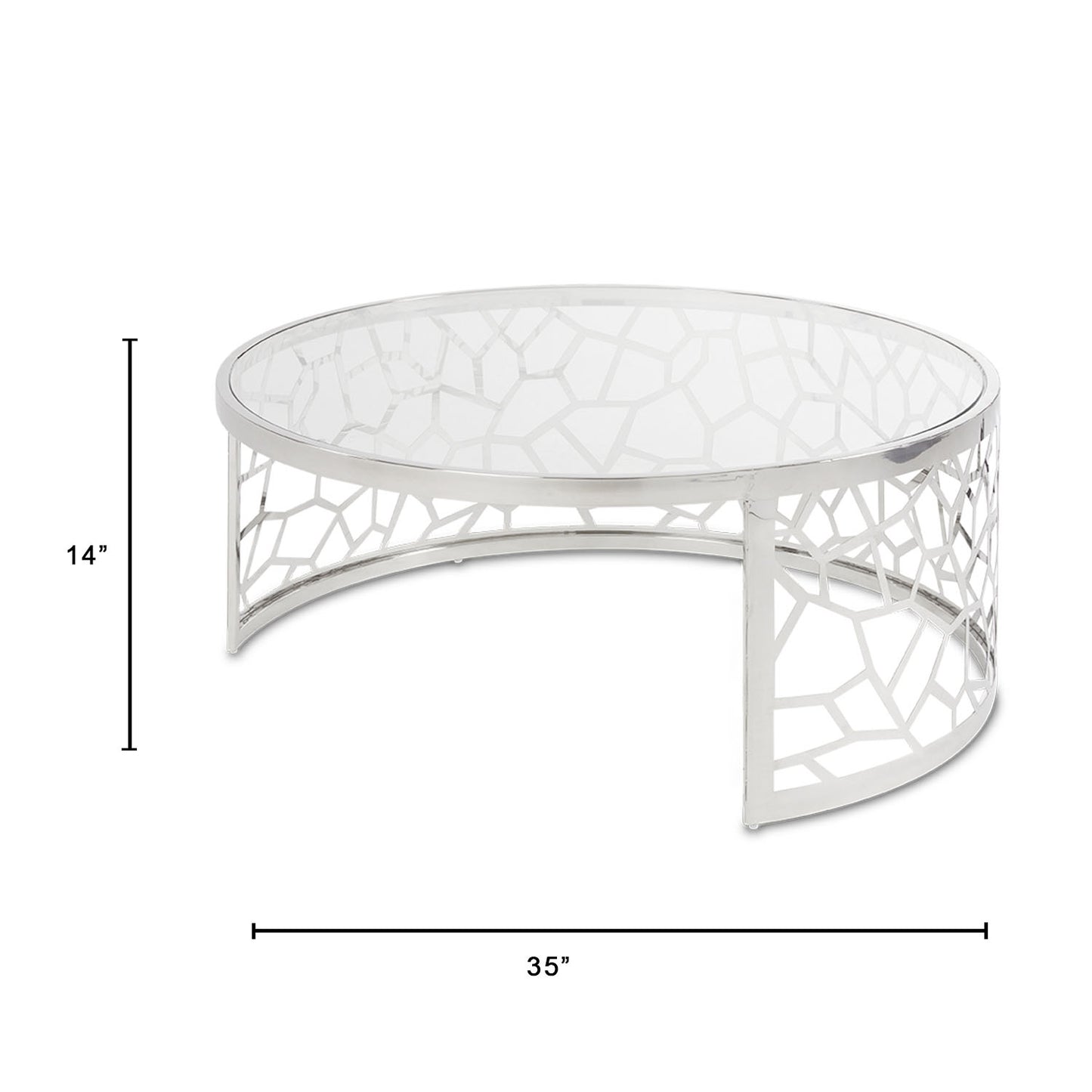 Bloomington Nesting Coffee Tables: Silver