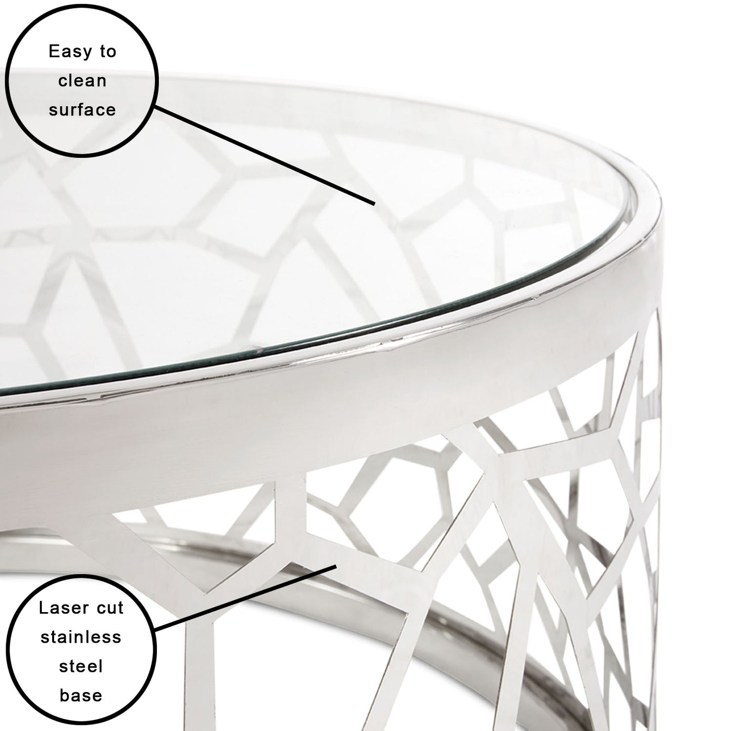 Bloomington Nesting Coffee Tables: Silver