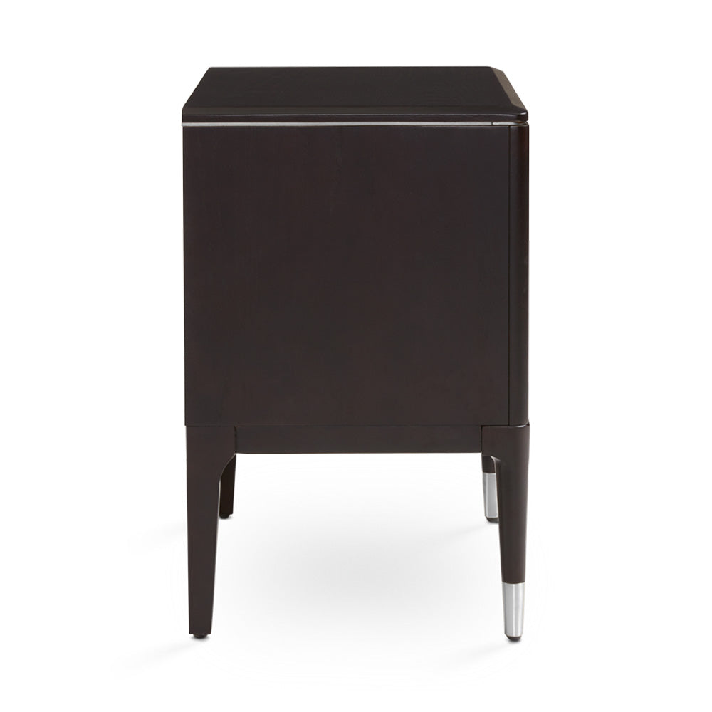 Rees Nightstand: Silver