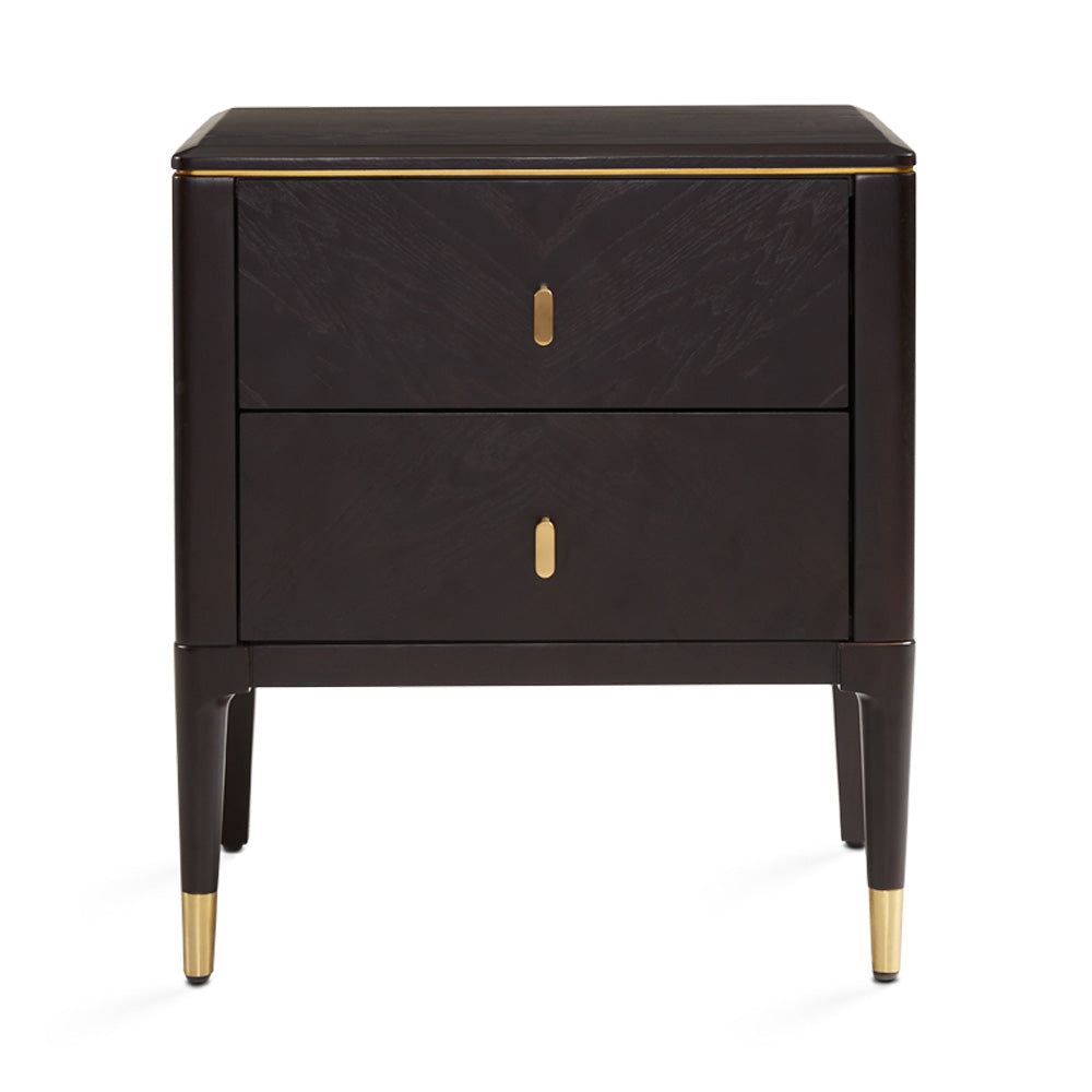 Rees Nightstand: Gold