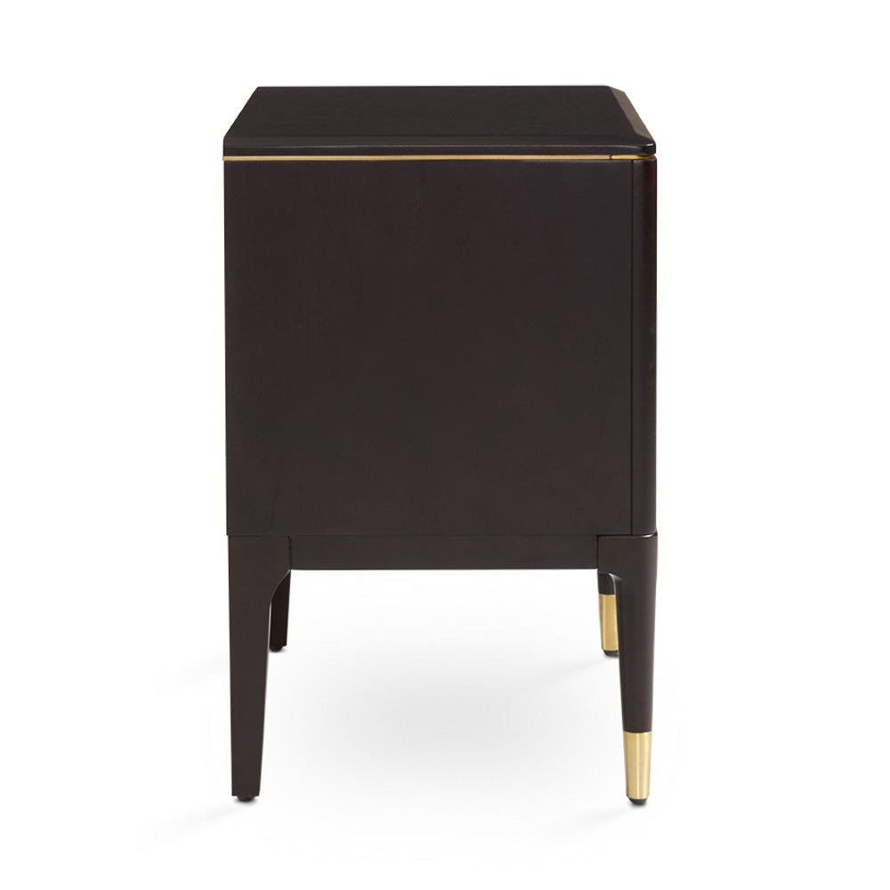 Rees Nightstand: Gold