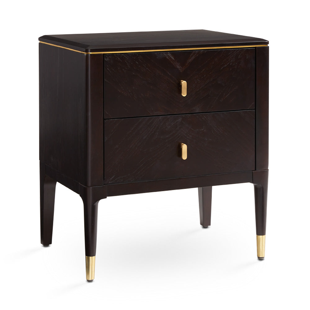 Rees Nightstand: Gold