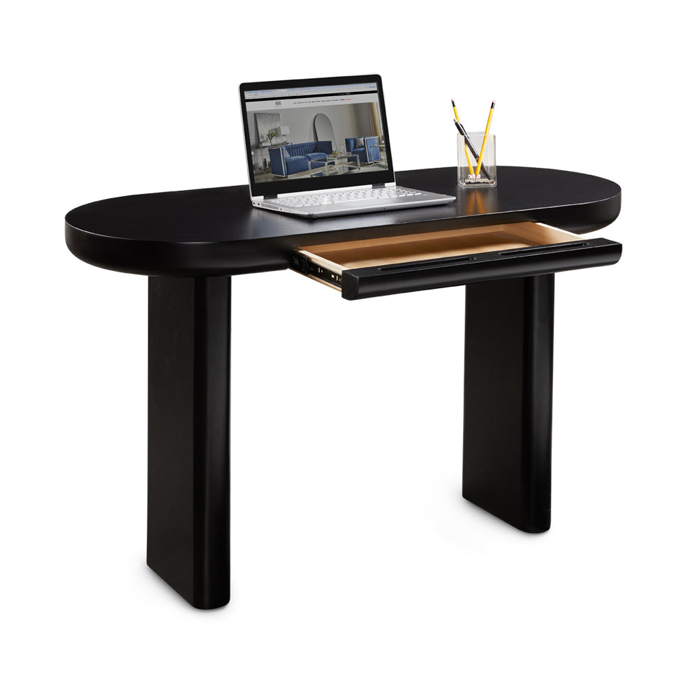 Black Pantha Console Table/Desk