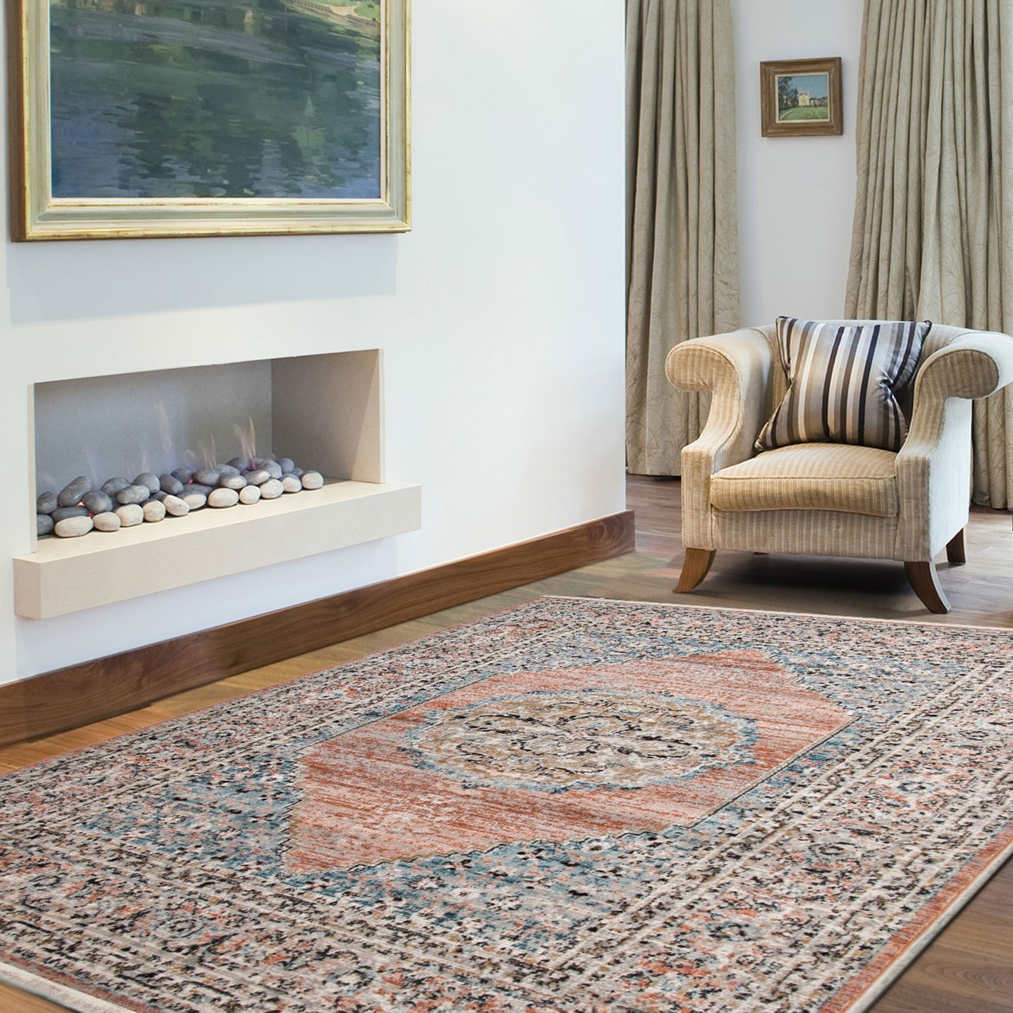 Serena Copper Area Rug 6'7"x9'6"