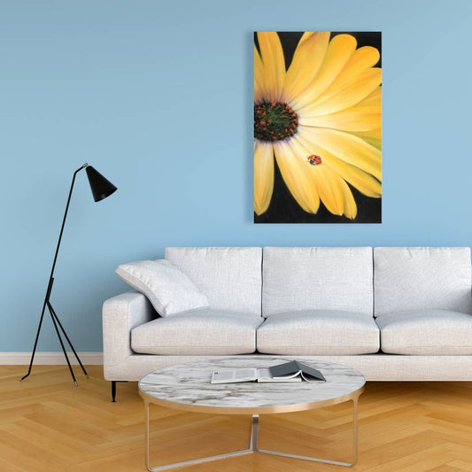 Yellow Daisy and | Fine Art Print On Canvas 24" X 36"