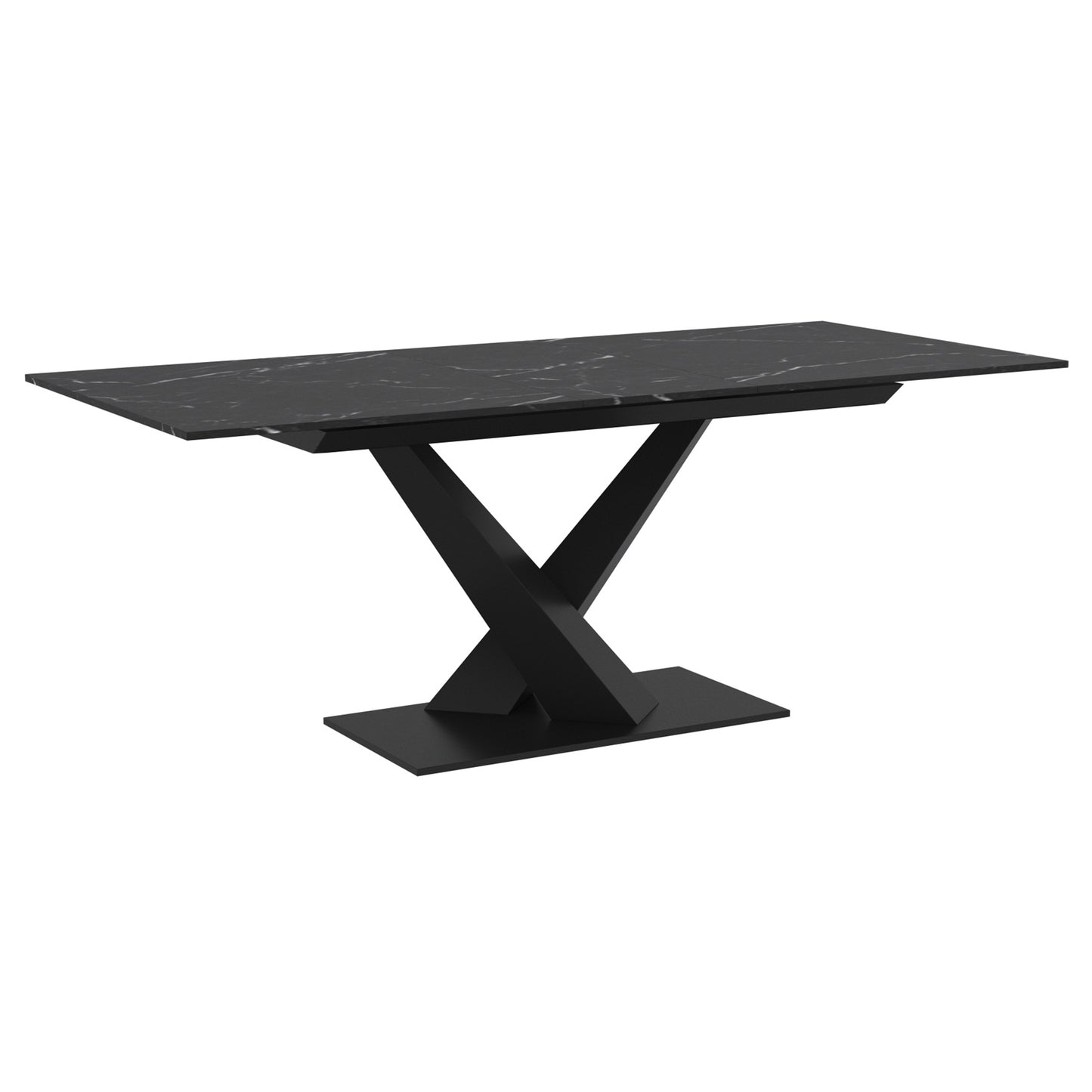 Julius Dining Table w/Extension in Black