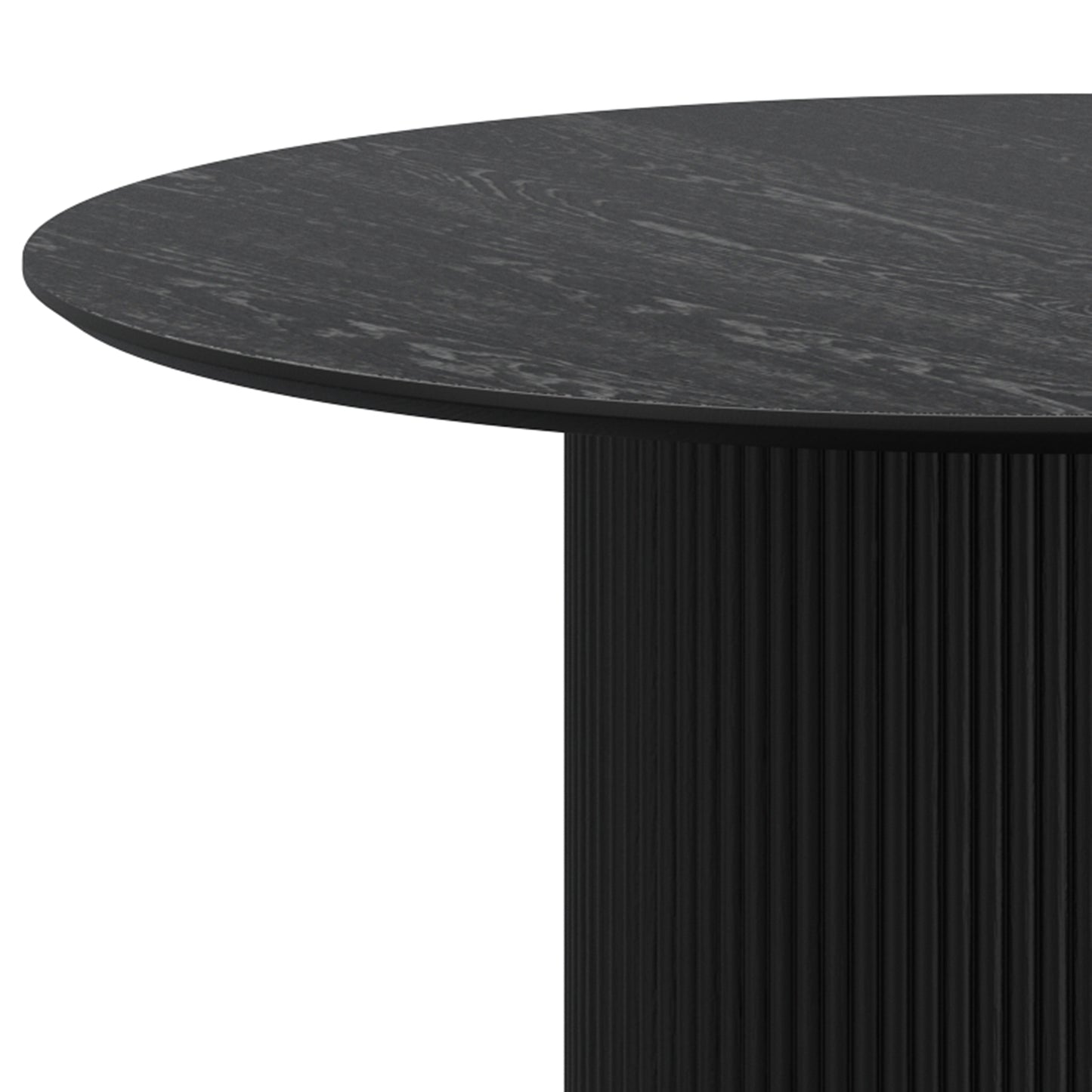 Round Dining Table in Black 47.25" Dia. x 30"H