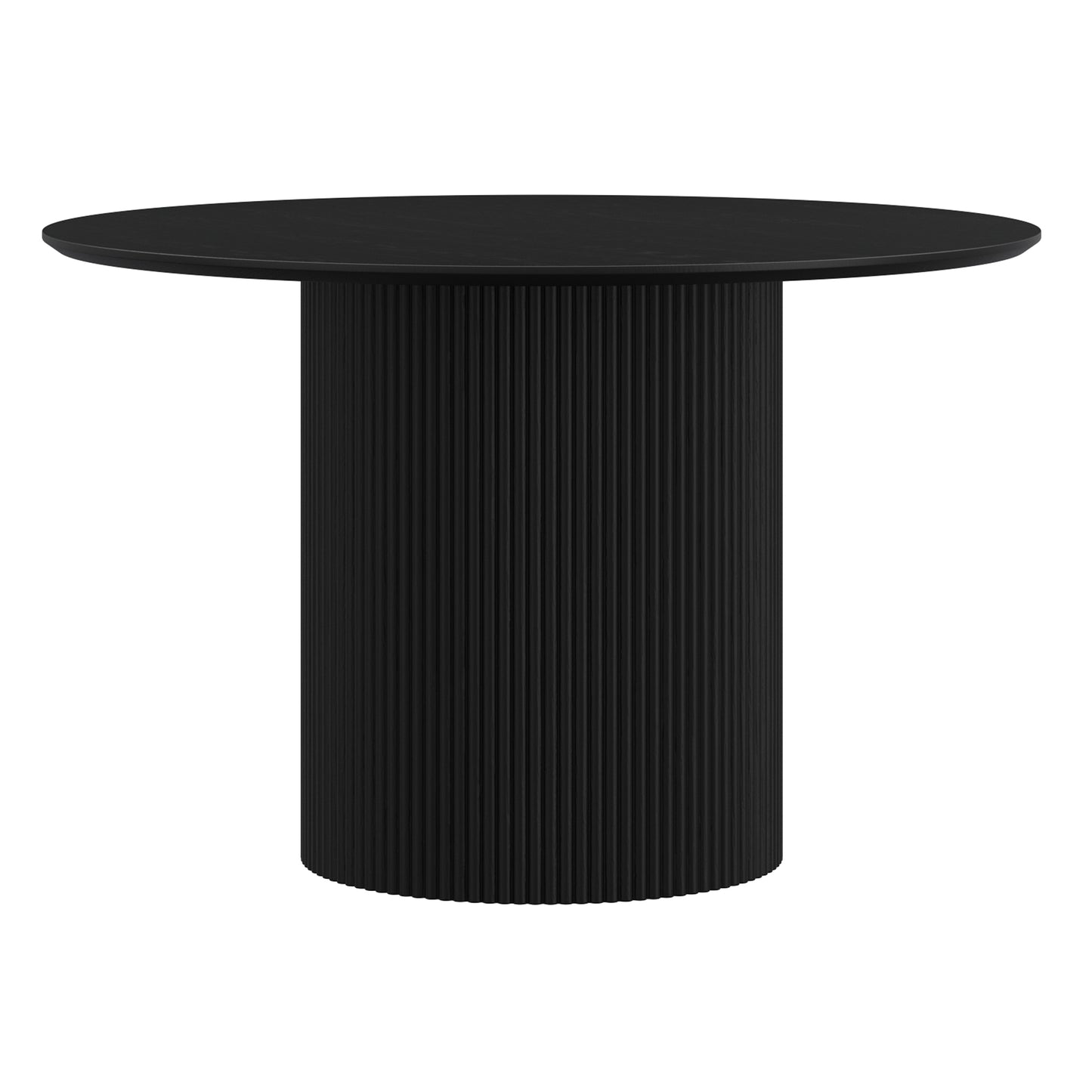 Round Dining Table in Black 47.25" Dia. x 30"H