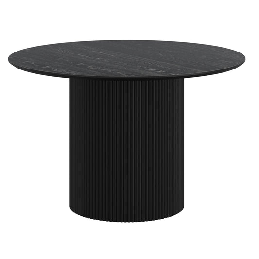 Round Dining Table in Black 47.25" Dia. x 30"H