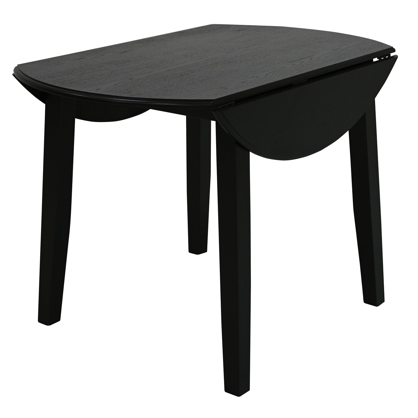 Modern 42" round dining table in Black