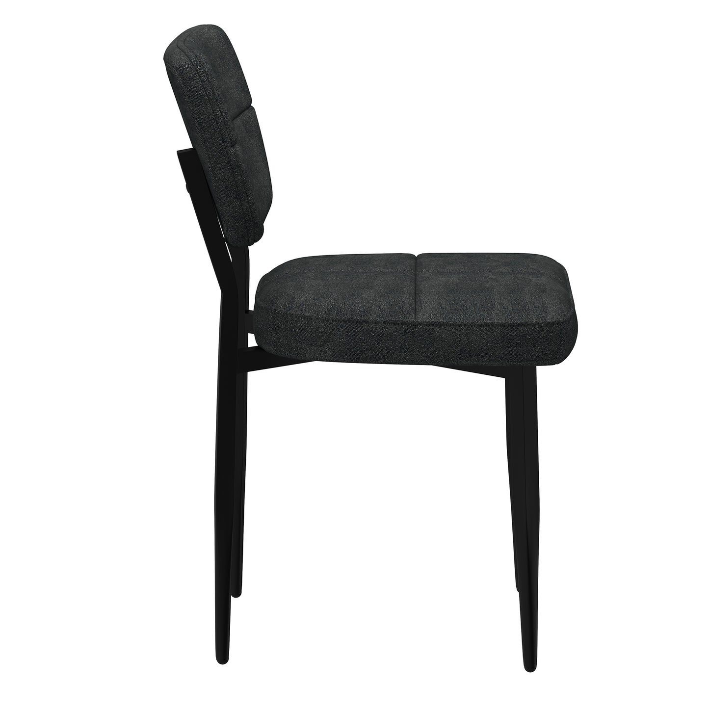 Zeke Dining Chair, Set of 2, in Charcoal and Black