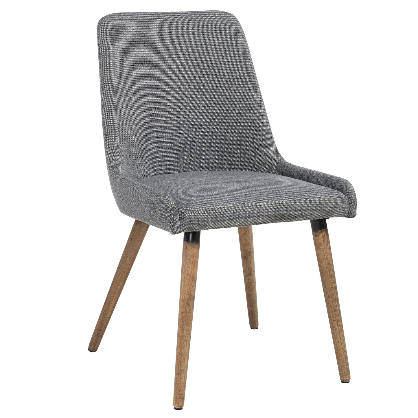 Mia Side Chair, Set of 2 in Dark Grey and Grey Leg