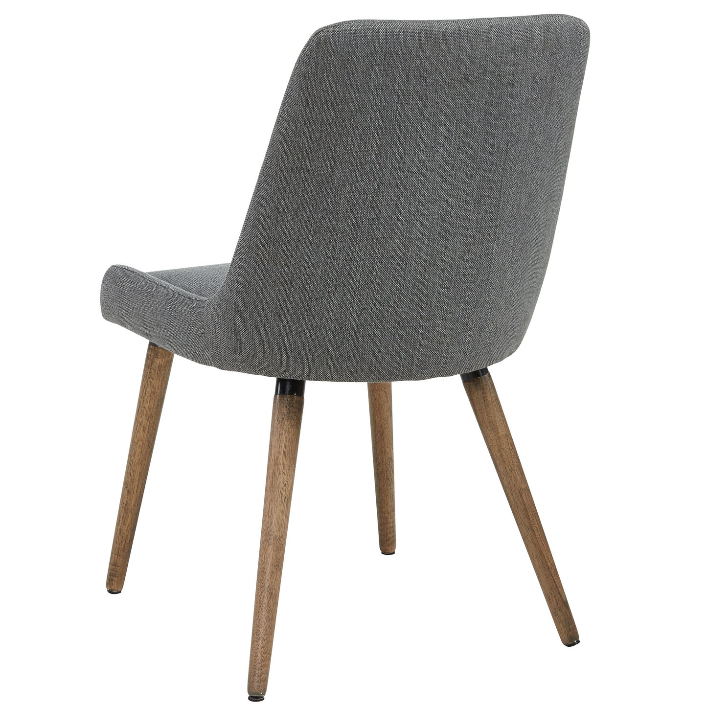 Mia Side Chair, Set of 2 in Dark Grey and Grey Leg