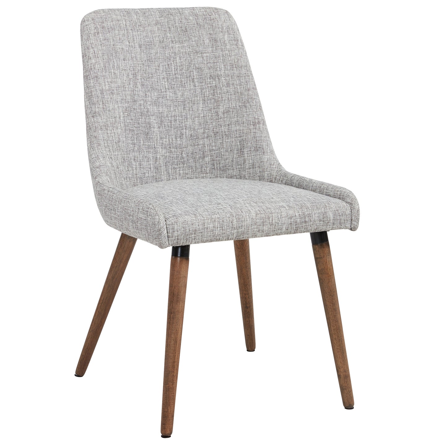 Mia Side Chair, Set of 2 in Light Grey and Grey Leg