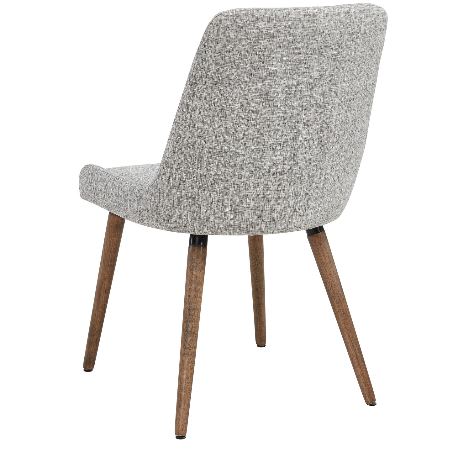 Mia Side Chair, Set of 2 in Light Grey and Grey Leg