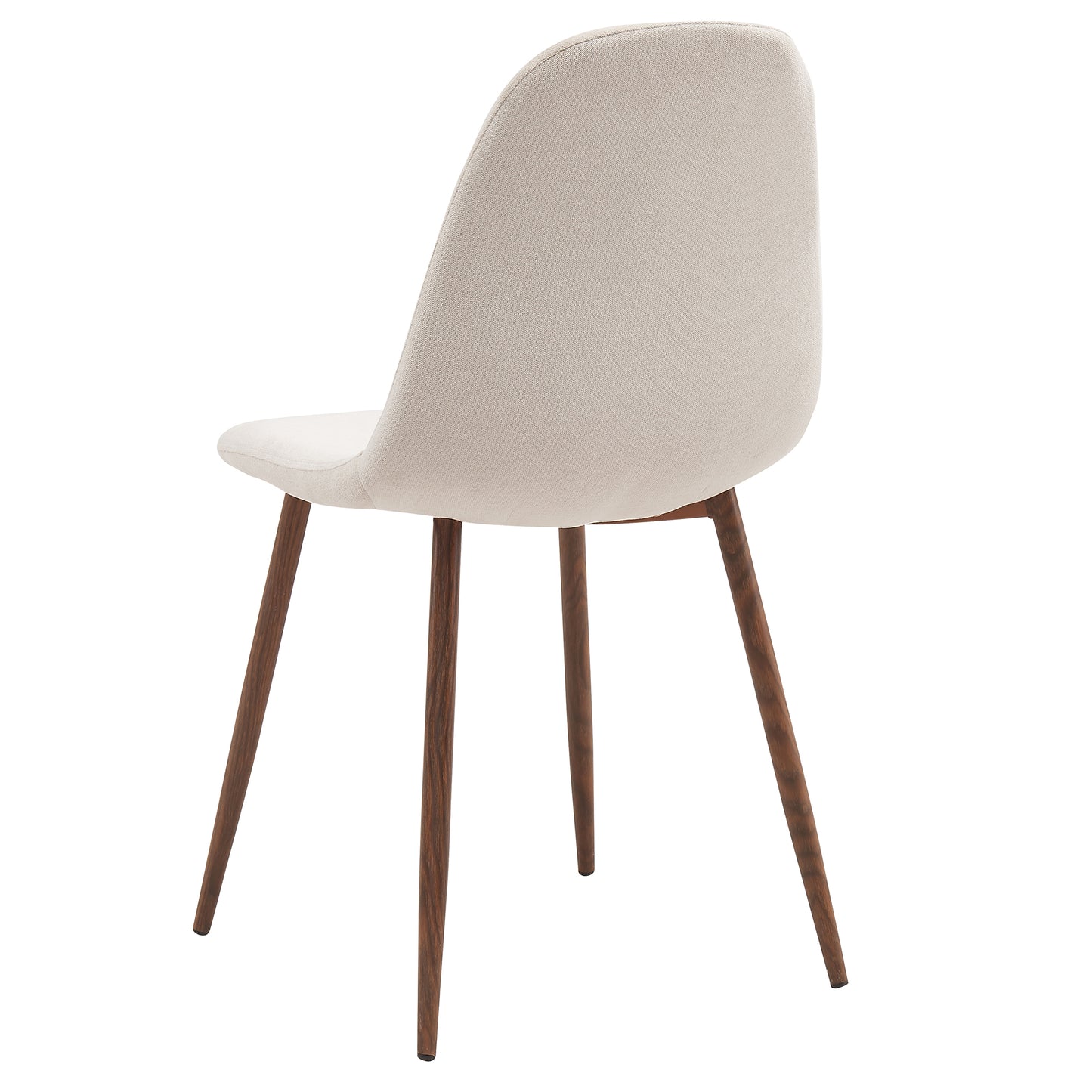 Lyna Dining Chair, [SET OF 4] in Beige and Walnut