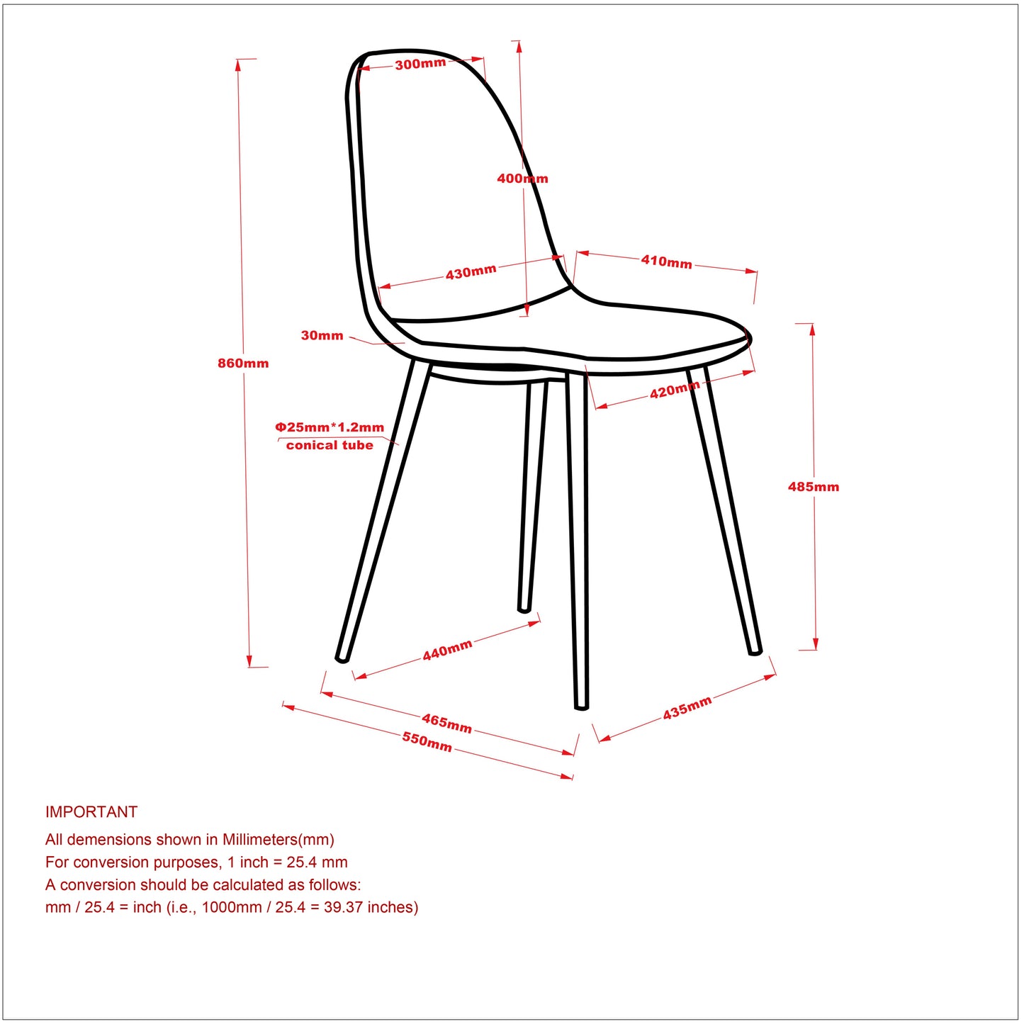 Lyna Dining Chair, Set of 4 in Grey and Walnut