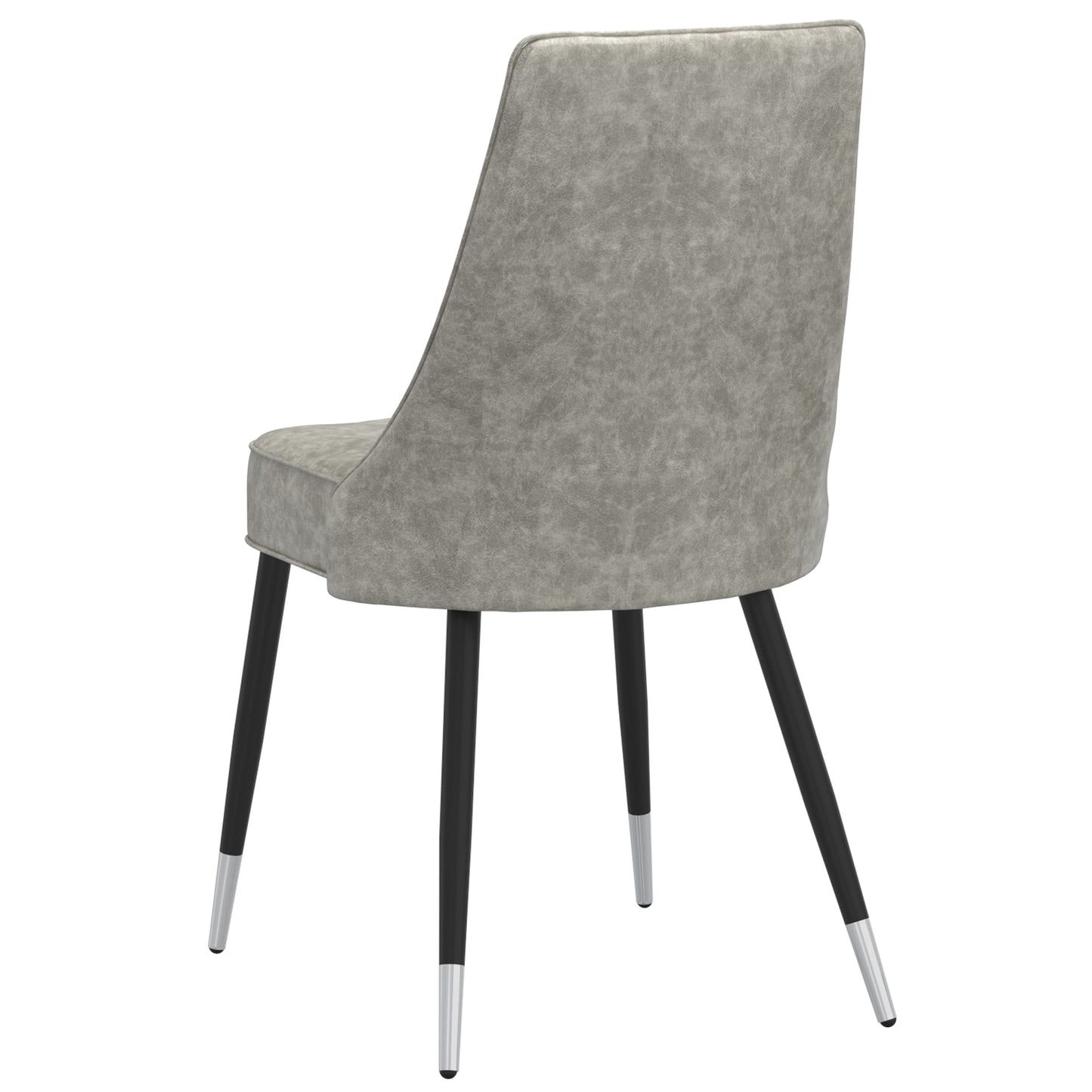 Silvano Side Chair, Set of 2 in Vintage Light Grey and Black