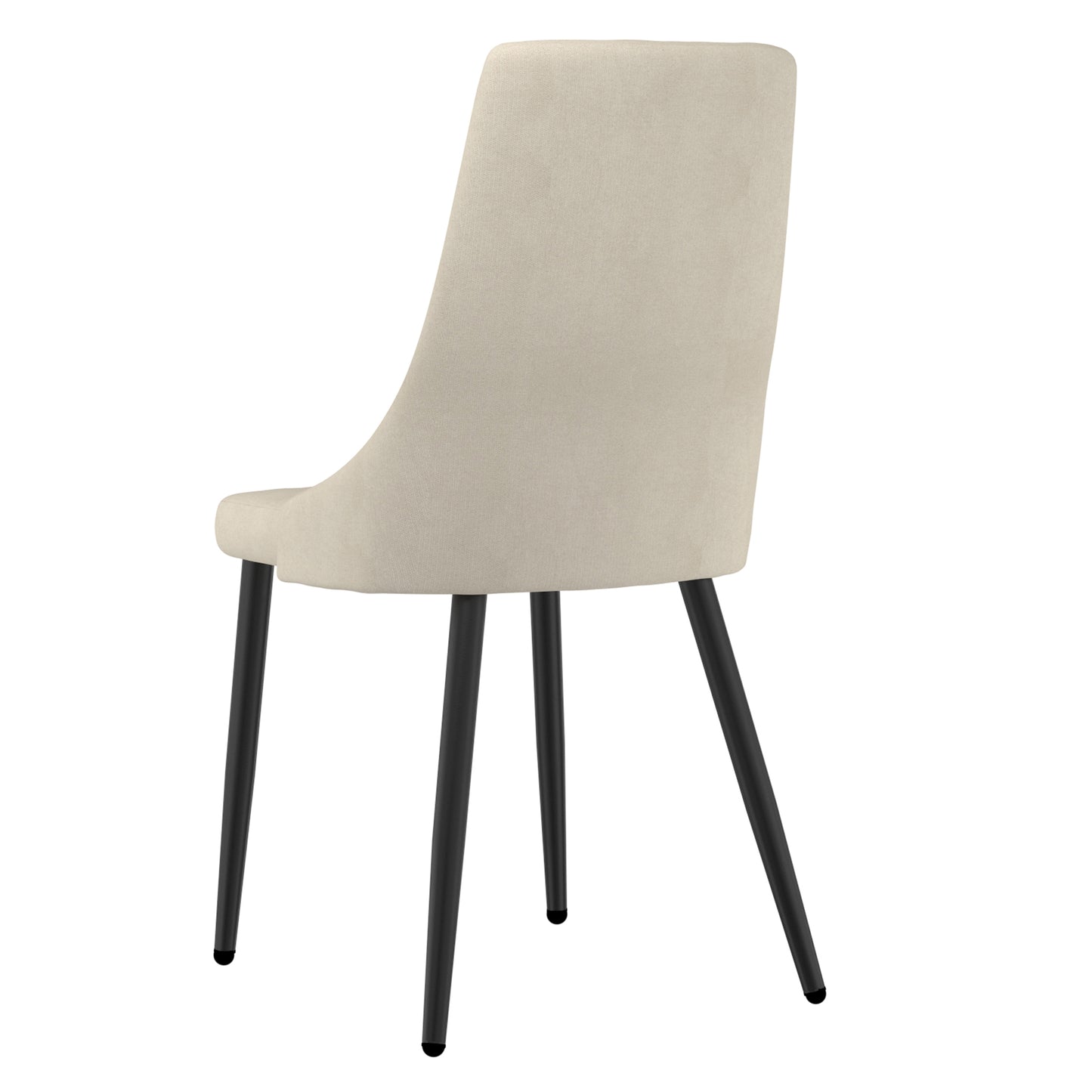 Venice Side Chair, Set of 2 in Beige and Black