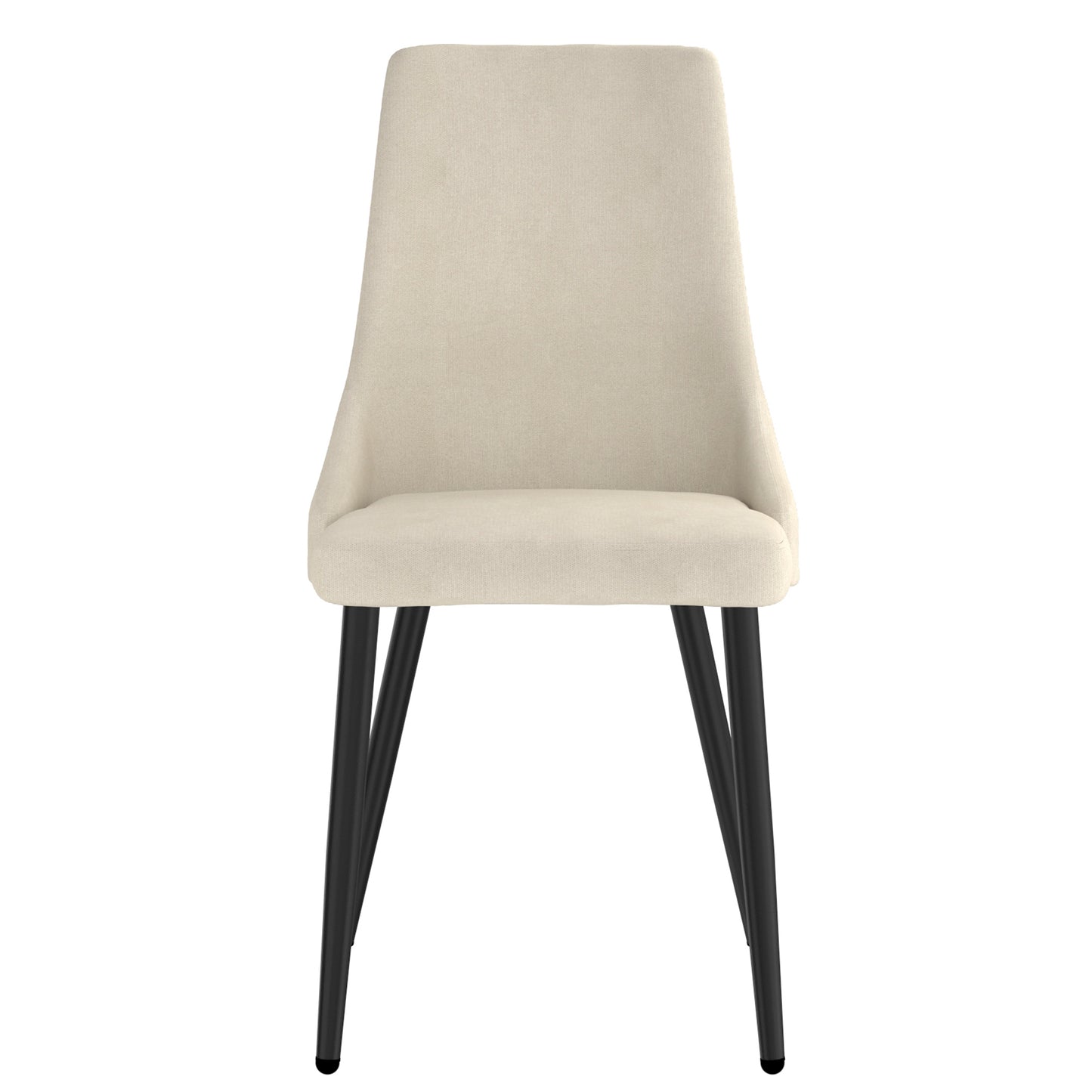 Venice Side Chair, Set of 2 in Beige and Black