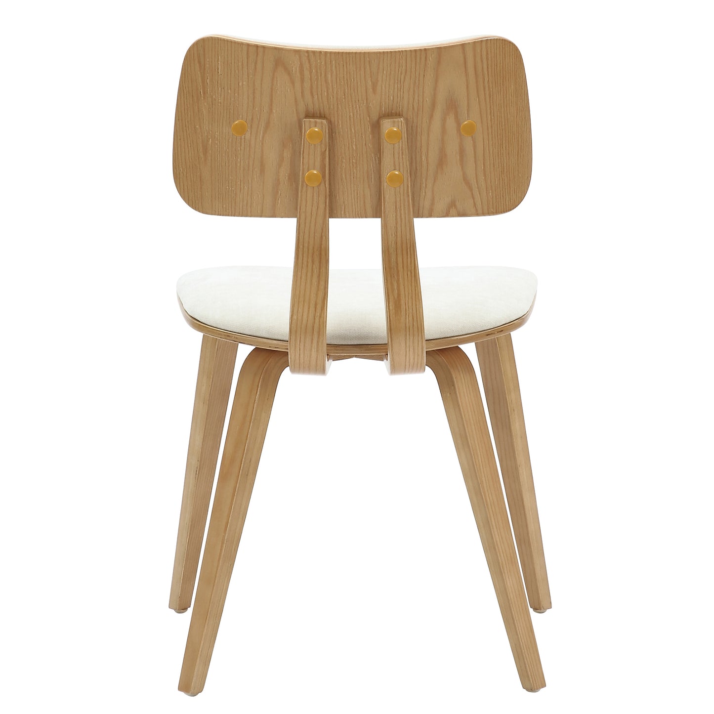 Zuni Dining Chair in Beige Fabric and Natural