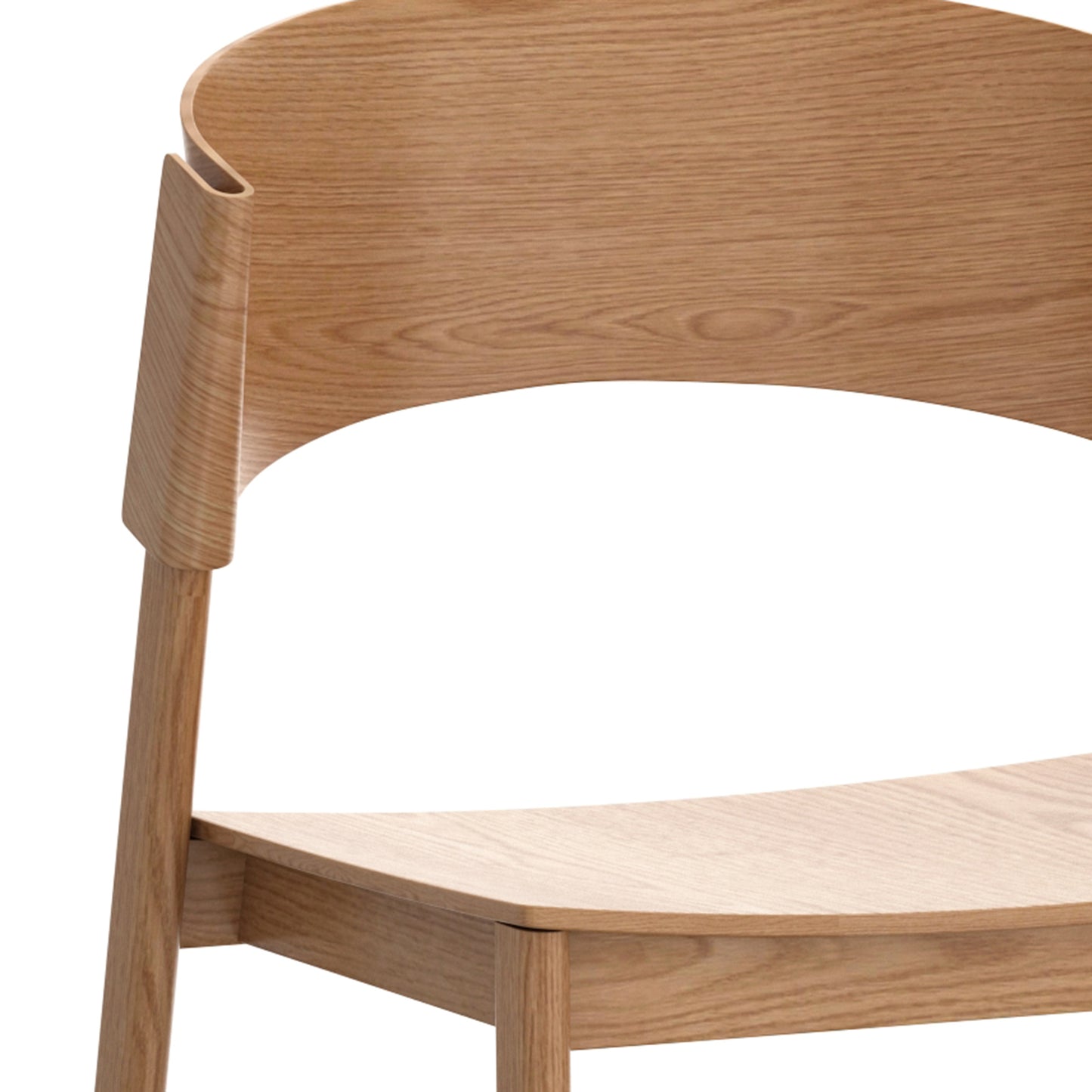 Solod Wood Dining Chair, Set of 2, in Natural