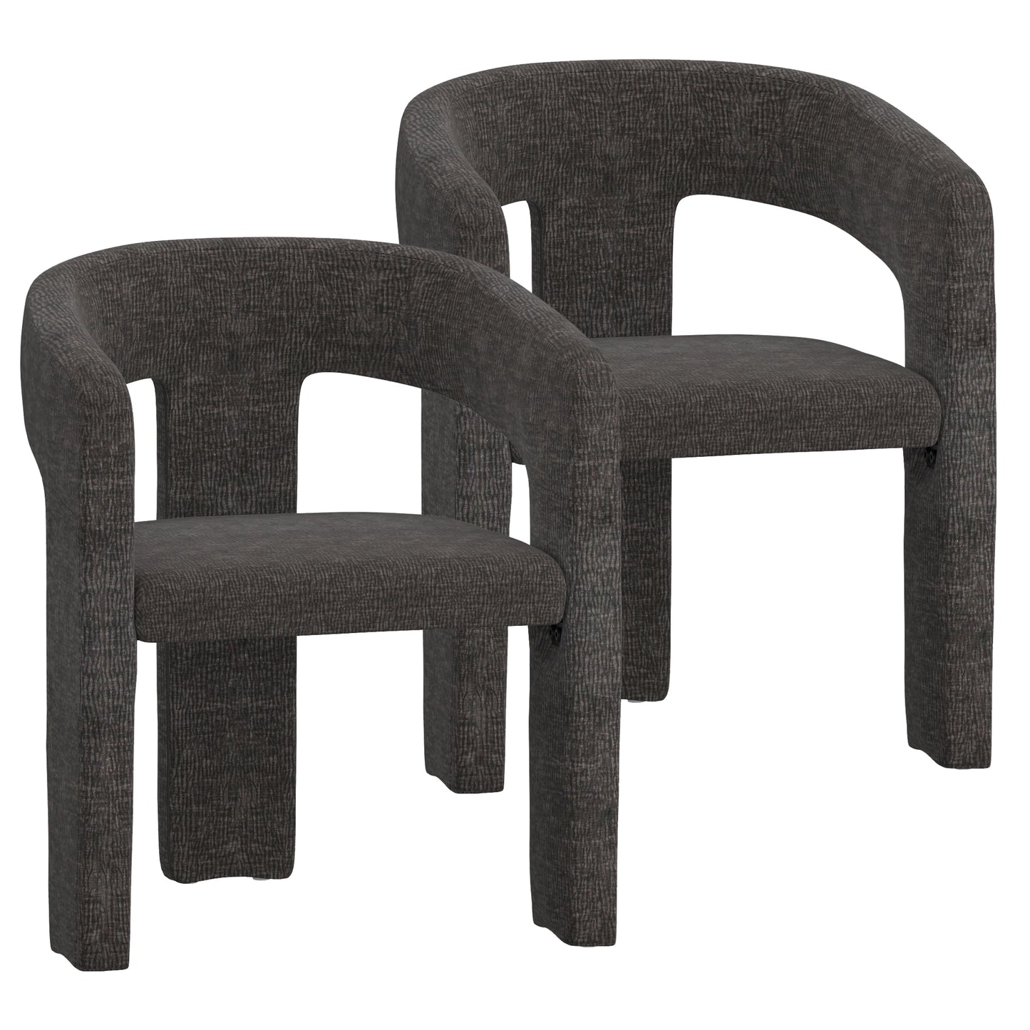 Amara Dining Chair, Set of 2 in Charcoal