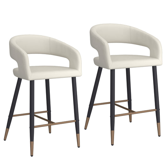 COMING SOON! Crimson 26" Counter Stool, set of 2, in Beige and Black